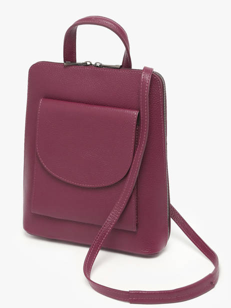 Sac à Dos Et épaule Milano Rouge caviar CA240615 vue secondaire 1