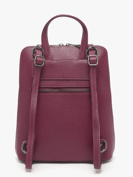 Sac à Dos Et épaule Milano Rouge caviar CA240615 vue secondaire 3