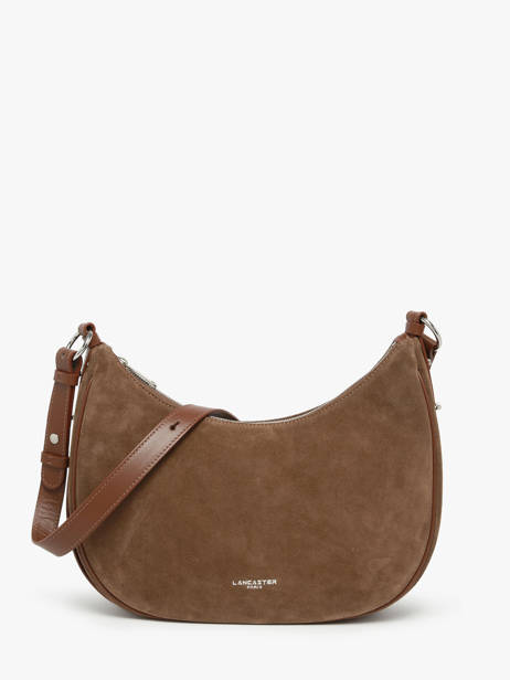 Sac Porté épaule Suede Cuir Lancaster Marron suede 82