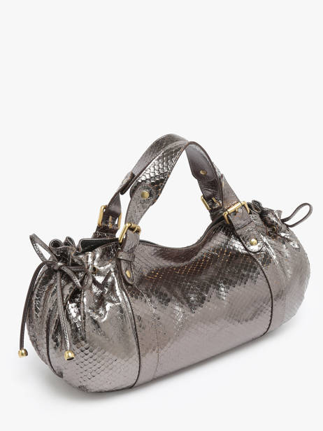 Sac Porté épaule Serpent Cuir Gerard darel Gris serpent DCS01472 vue secondaire 2