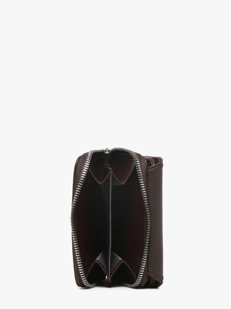 Porte-monnaie Classic Miniprix Marron grained H6012 vue secondaire 1
