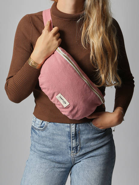 Le Sac Banane Custine Coton Recyclé Rivedroite Bleu timeless CUSTITIM vue secondaire 1