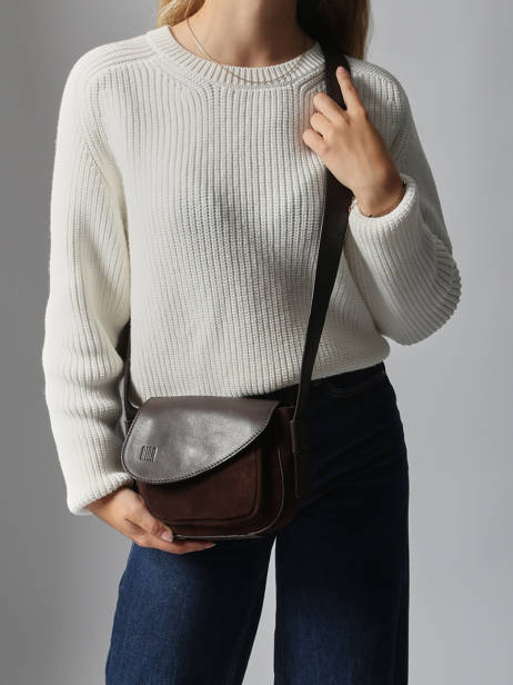 Sac Bandoulière Heritage Cuir Biba Marron heritage BLT2L vue secondaire 1