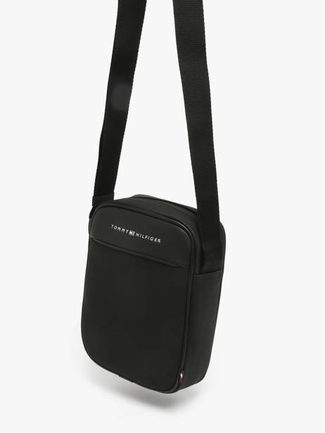 Sac Bandoulière Tommy hilfiger Noir th foundation AM13624 vue secondaire 1