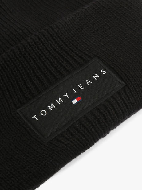 Bonnet Tommy hilfiger Noir linear AM13666 vue secondaire 1