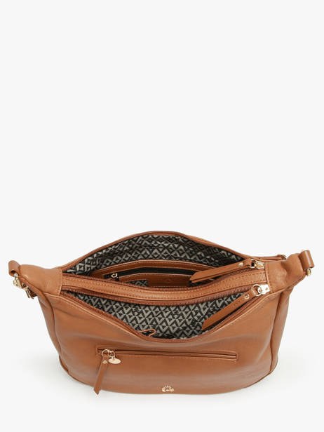 Sac Porté épaule Zip Lulu castagnette Marron zip ZAHED vue secondaire 3