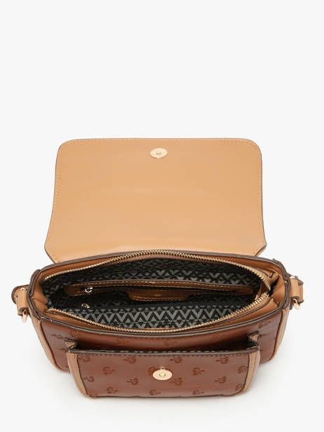 Sac Bandoulière Embossed Lulu castagnette Marron embossed ZAIDOU vue secondaire 3