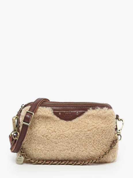 Sac Bandoulière Vintage Cuir Mila louise Beige vintage 23673XTC
