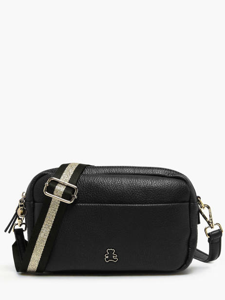 Sac Bandoulière Soft Lulu castagnette Noir soft YAHIA