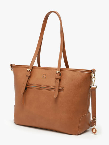 Sac Porté épaule Zip Lulu castagnette Marron zip ZAHERE vue secondaire 2