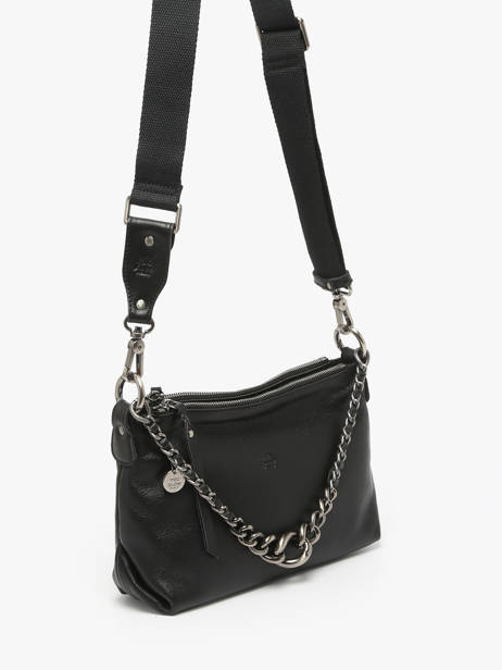 Shoulder Bag Vintage Leather Mila louise Black vintage 3864C other view 2