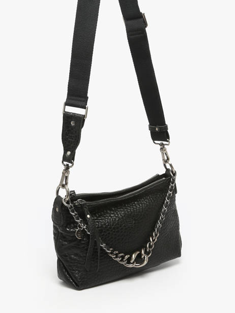 Sac Bandoulière Vintage Cuir Mila louise Noir vintage 3864E vue secondaire 2