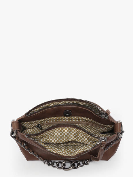 Sac Bandoulière Vintage Cuir Mila louise Marron vintage 3864C vue secondaire 3