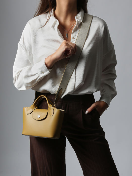 Longchamp Epure timeless Sacs porté travers Jaune