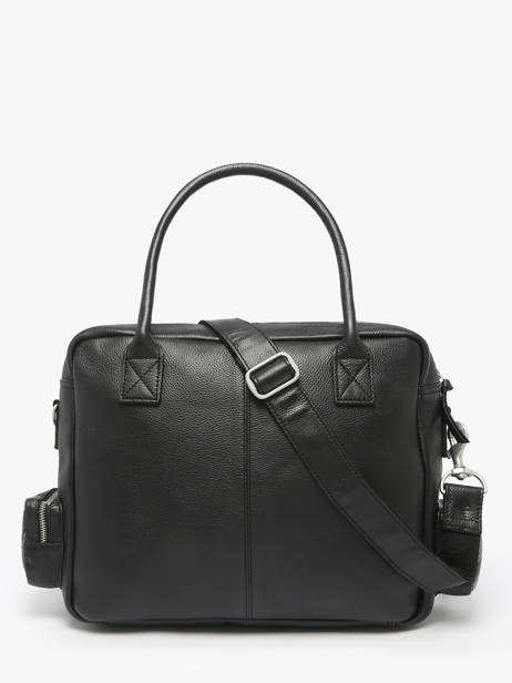 Sac à Main Python Cuir Paul marius Noir python DANDP90S vue secondaire 4