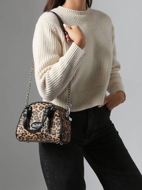 Mini Sac à Main Nolah Léopard Von dutch Multicolore bags NOLAH vue secondaire 1