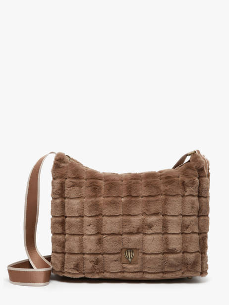 Shoulder Bag Quadri Le voyage en panier Brown quadri AHP272