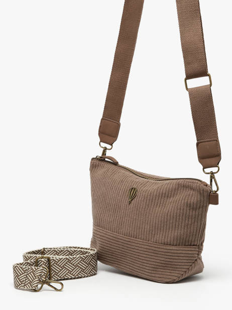 Shoulder Bag Velours Le voyage en panier Brown velours AHP239 other view 2
