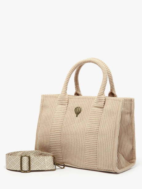 Sac Porté épaule Velours Polyester Le voyage en panier Marron velours AHP242 vue secondaire 2