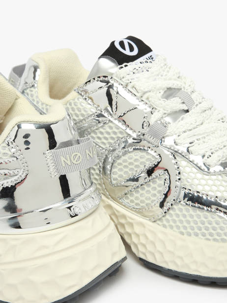 Sneakers En Cuir No name Argent women CRDD04AL vue secondaire 2