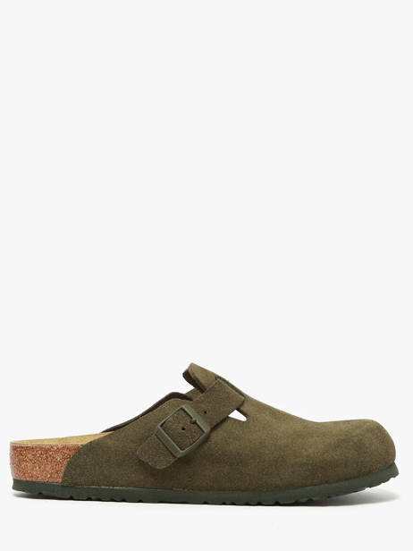 Mules En Cuir Birkenstock Vert men 1024721