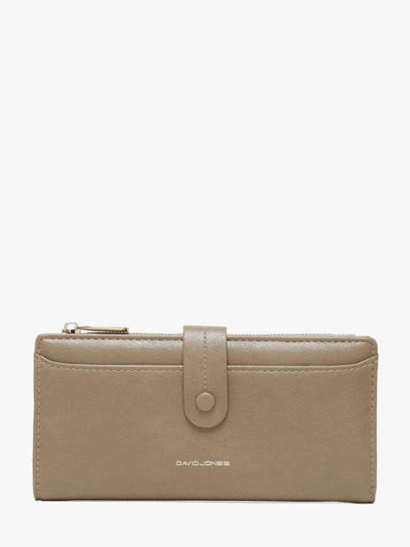Portefeuille Porte Monnaie David jones Beige lac P162