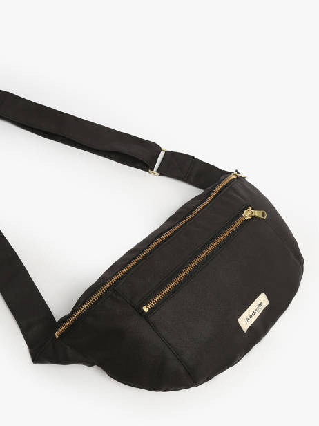 Le Sac Banane Orsel Waxed Rivedroite Noir waxed ORSELWAX vue secondaire 2