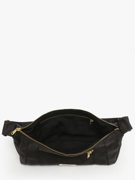Sac Bandoulière Waxed Coton Rivedroite Noir waxed CHARIWAX vue secondaire 3