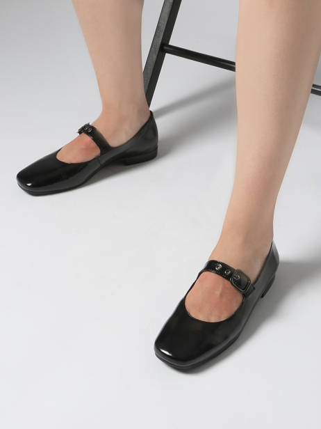 Ballerines En Cuir Aliwell Noir women A2717 vue secondaire 1