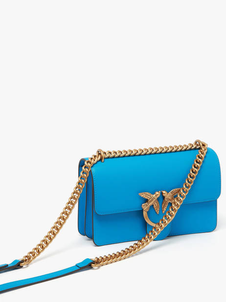 Sac Bandoulière Love Bag Icon Cuir Pinko Bleu love bag icon A0F1 vue secondaire 2