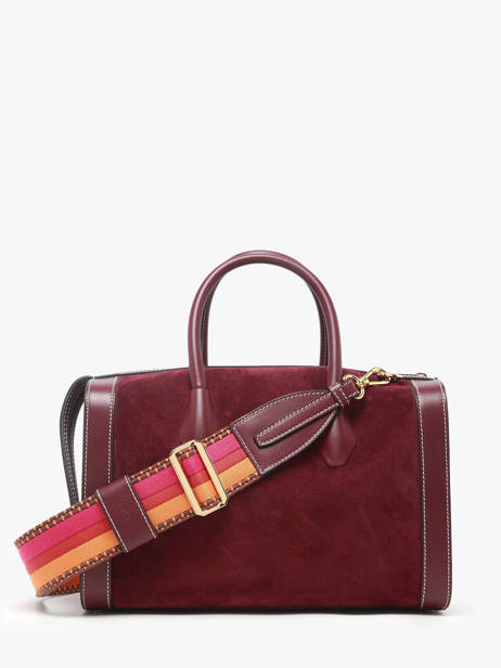 Sac Bowling M Bcbg Cuir Daim Lancel Violet bcbg A13693 vue secondaire 4