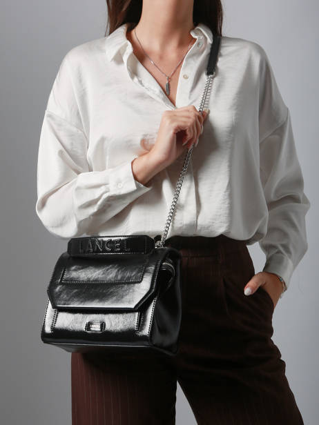 Sac Bandoulière Ninon M En Cuir Naplack Lancel Noir ninon A13767 vue secondaire 1