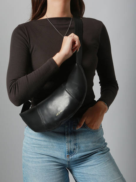 Sac Banane Luce Cuir Nat et nin Noir vintage LUCE vue secondaire 1