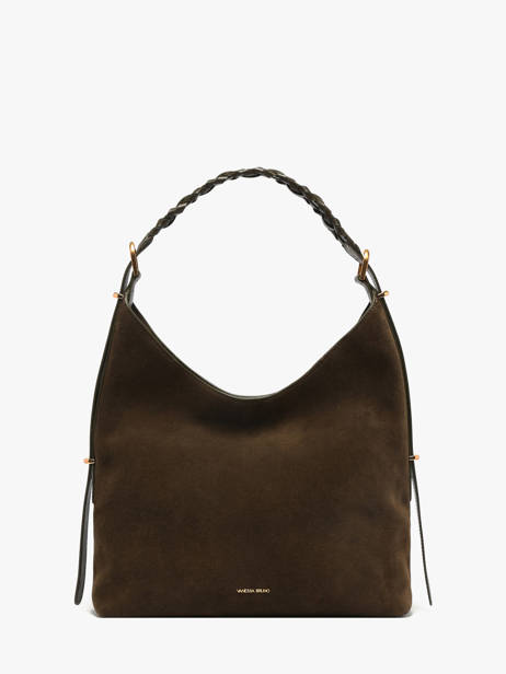 Grand Sac Hobo Jess En Cuir Velours Vanessa bruno Vert jess 29V40917