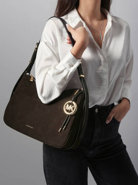 Sac Porté épaule Nolita Cuir Michael kors Marron nolita F5GY5M2L vue secondaire 1