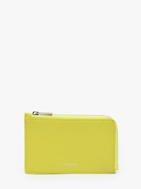 Porte-cartes Emilie Cuir Le tanneur Jaune emily TEMI3553