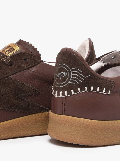 Sneakers En Cuir Semerdjian Marron women ZADIK vue secondaire 2