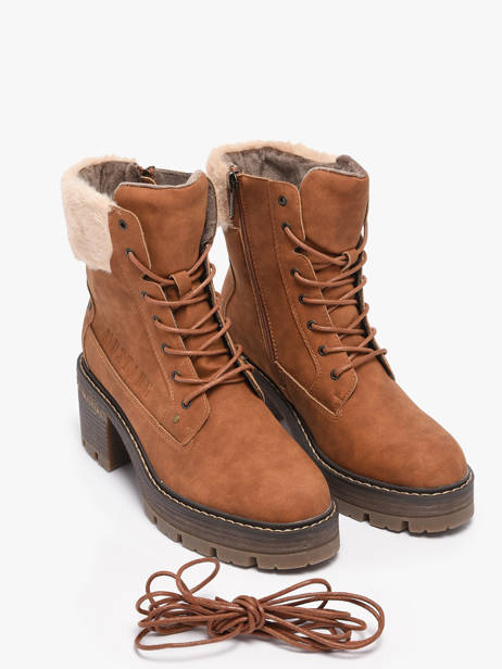 Bottines à Talon Mustang Marron women M0132003 vue secondaire 1
