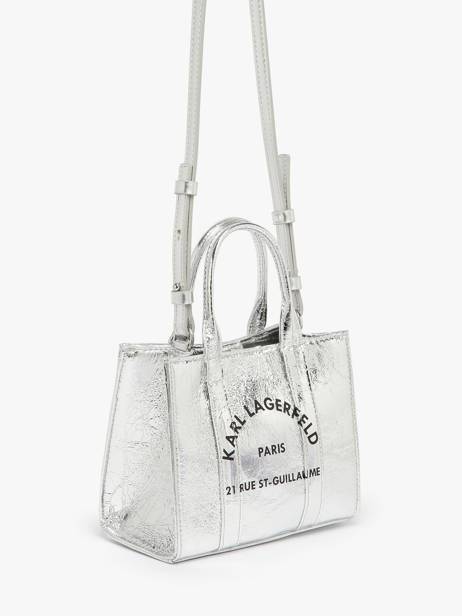 Sac Bandoulière Rsg Métalissé Karl lagerfeld Argent rsg A4W50059 vue secondaire 1