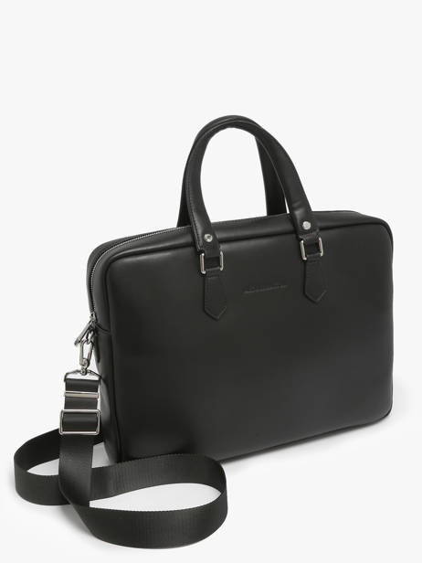 Porte Documents (main) 2 Compartiments Arthur & aston Noir walter 3 vue secondaire 1