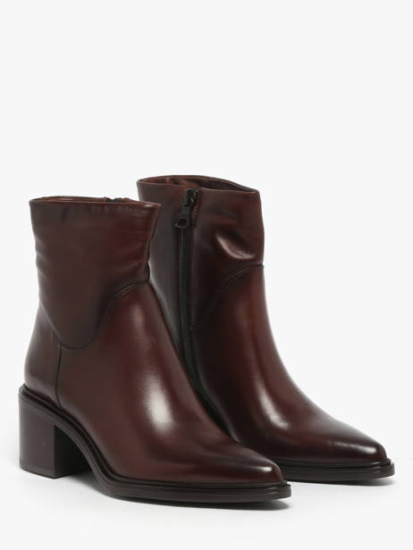 Bottines à Talon En Cuir Mjus Marron women L39202 vue secondaire 1