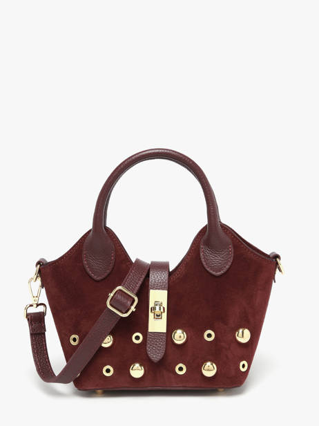 Sac Porté Main Velvet Studs Milano Rouge velvet studs VS25091
