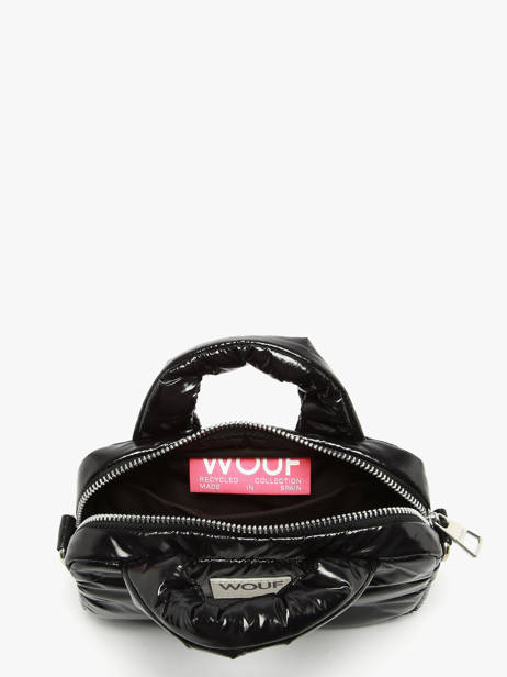 Sac Bandoulière Glossy Polyester Recyclé Wouf Noir glossy BM250023 vue secondaire 2