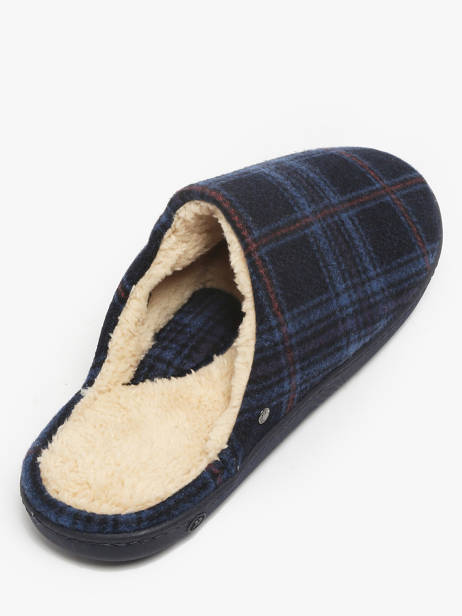 Chaussons Isotoner Blue men 98032 other view 2