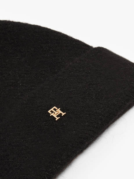 Beanie Tommy hilfiger Black th pom pom  AW17817 other view 1