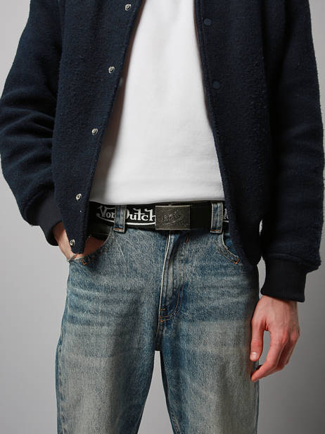 Ceinture Ajustable Nylon Von dutch Noir belt NYLON vue secondaire 1