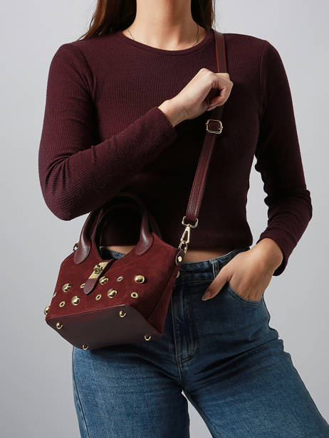 Sac Porté Main Velvet Studs Milano Rouge velvet studs VS25091 vue secondaire 1
