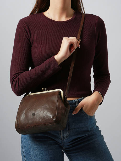 Cross Body Tas Heritage Leather Biba Brown heritage BT22 other view 1