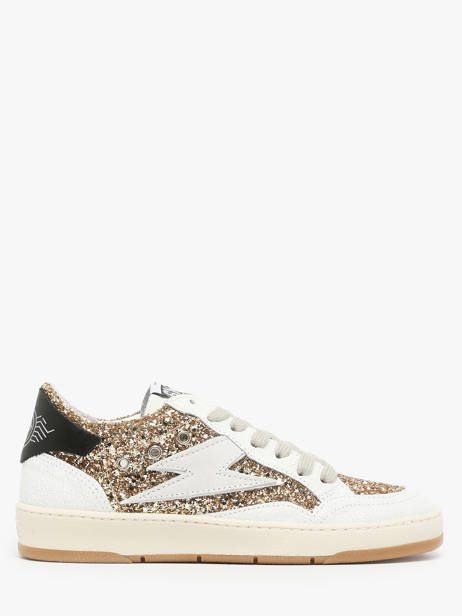 Sneakers In Leather Semerdjian Gold women DANY
