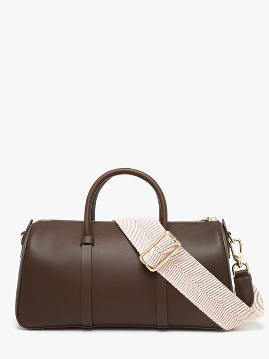 Longchamp Daylong chevron Sacs porté main Marron